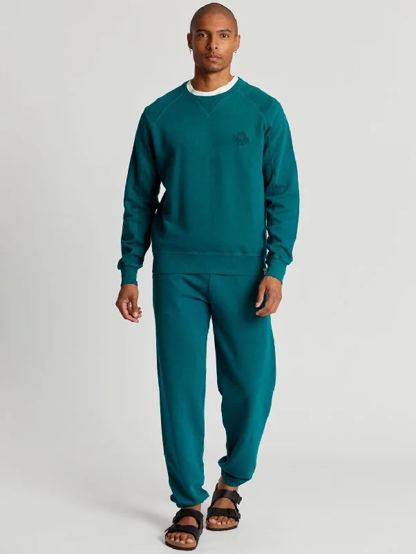 men's red pants-Adam Men's Organic Cotton Joggers | Teal Green