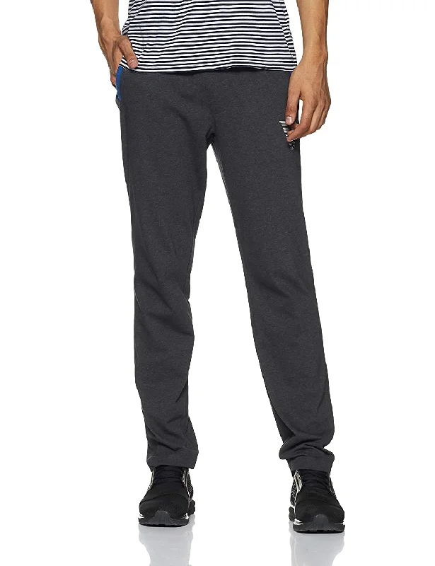 men's chino pants-Van Heusen Solid Men Charcoal Track Pants Joggers