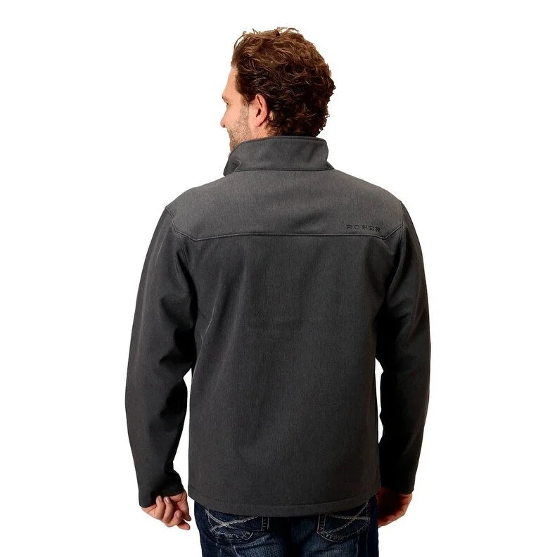 Men's visionary jackets-Roper Western Jacket Mens Lightweight Gray 03-097-0780-0616 GY