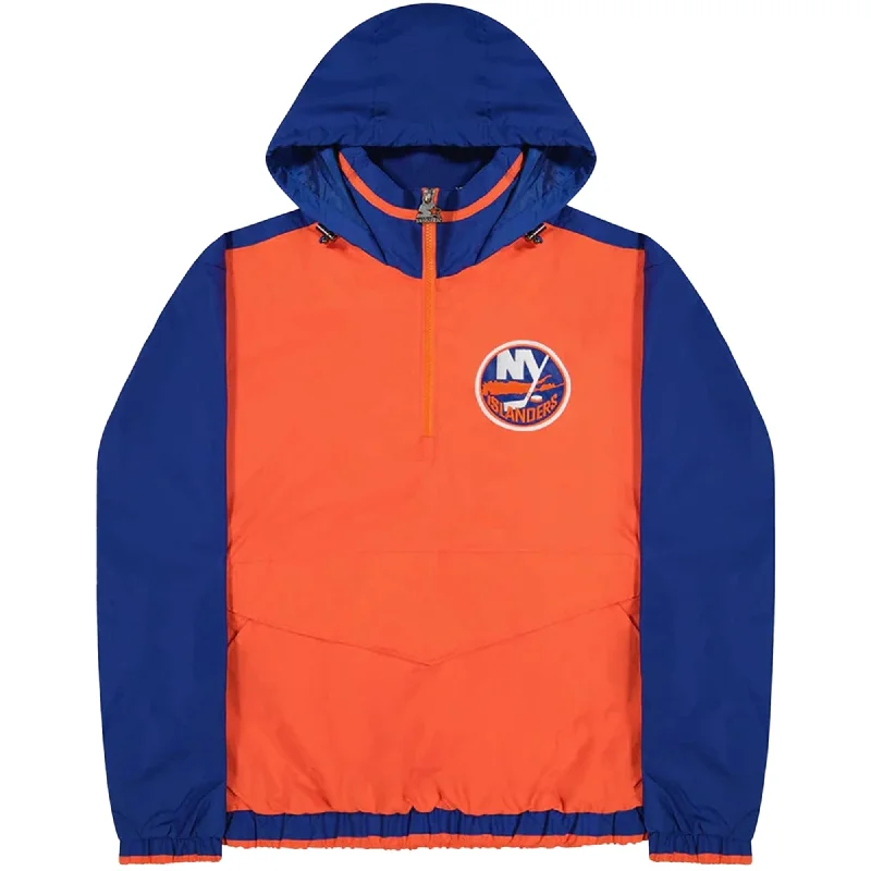 Men's textured jackets-Starter Mens New York Islanders Jacket