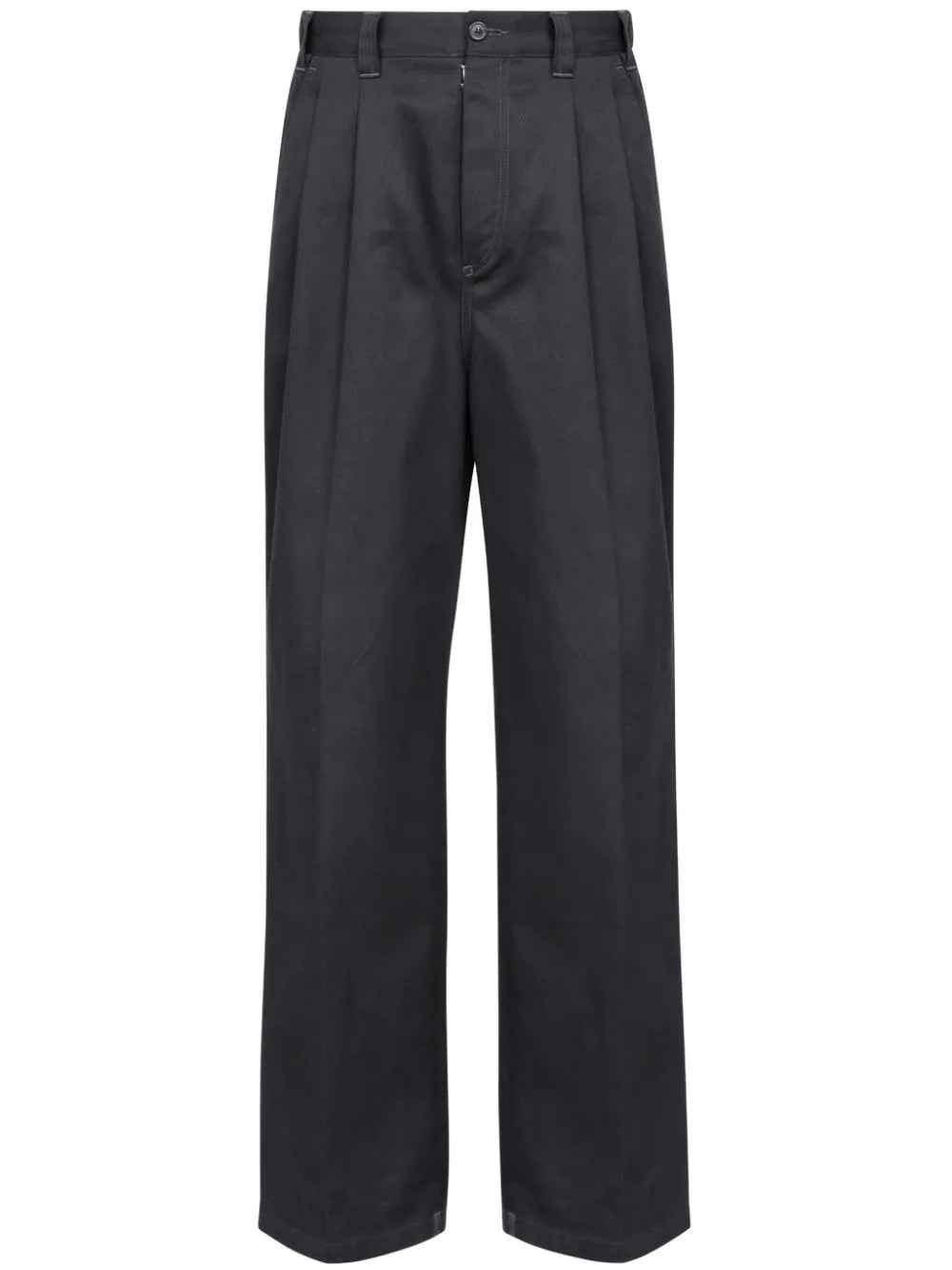 men's navy dress pants-Mens Pleated Trousers - Black