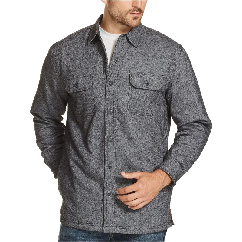 Men's runway jackets-Weatherproof Mens Fleece Shirt Jacket