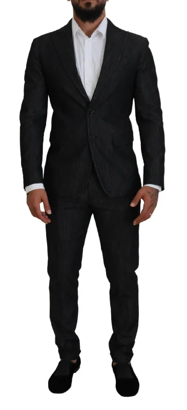 Men's contemporary jackets-Dsqua²  Cotton Single Breasted 2 Piece MIAMI Men's Suit