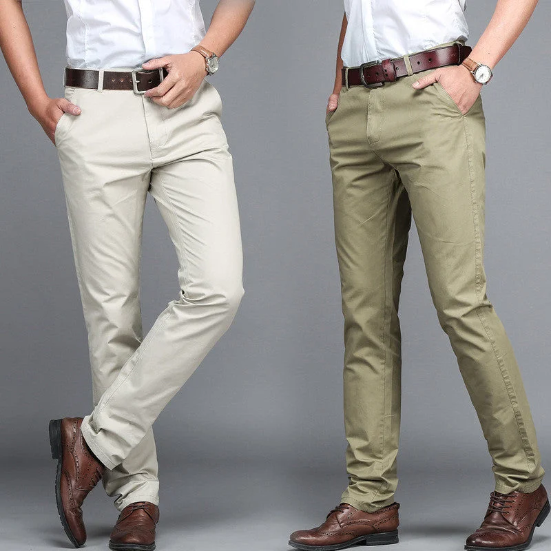 men's tailored khaki pants-men's pants High Quality suit pants men dress pants men business trousers Office casual social pants men's classic pants