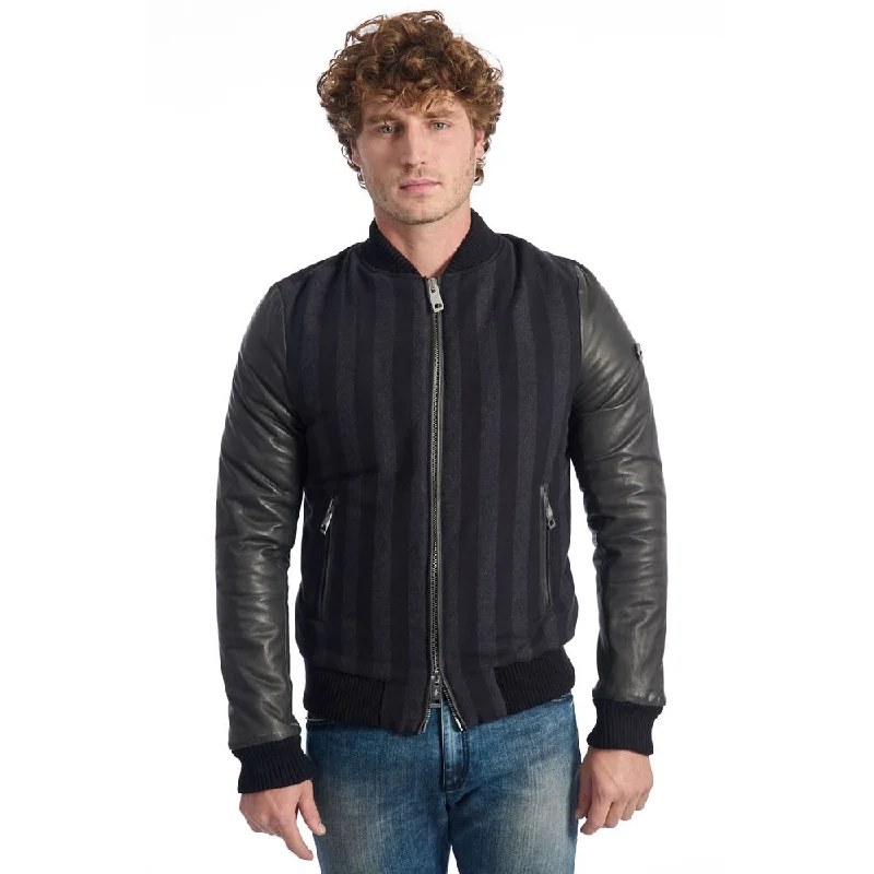 Men's dirt jackets-Roberto Pepe Luxury  Lamb Men's Jacket