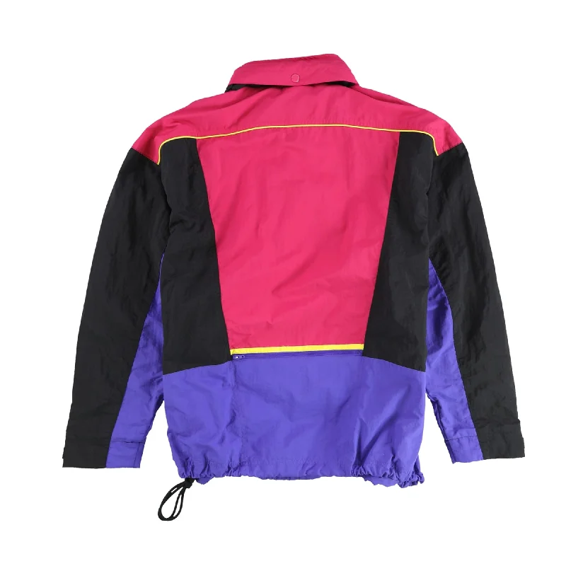 Men's lake jackets-Reebok Mens Have A Good Day Color Block Jacket, Multicoloured, Medium