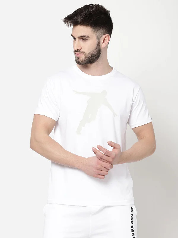 Men's short-sleeve rolled-sleeve casual shirt-djbravo47 Men's White - Photochromic T-shirt