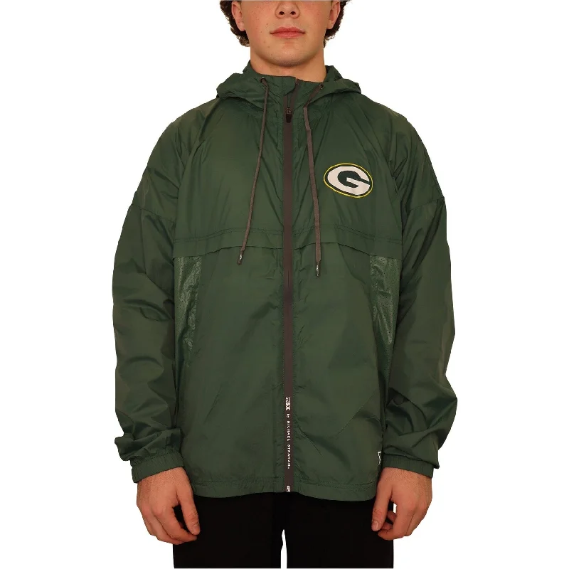 Men's wind jackets-G-III Sports Mens Green Bay Packers Windbreaker Jacket, Green, Large