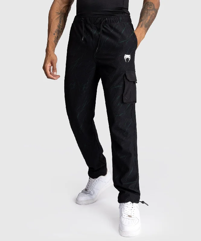 men's relaxed high-waisted pants-Venum Trooper Men's Tracksuit Pants - Black/Forest Green