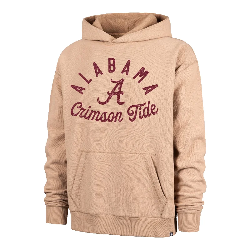 Men's hoodie for idle days-ALABAMA CRIMSON TIDE DUSTED BOWLINE '47 FOUNDATION RIVER HOODIE