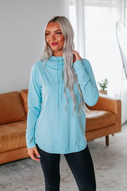 Men's hoodie for downtown-Alice Active Hoodie - Sky Blue