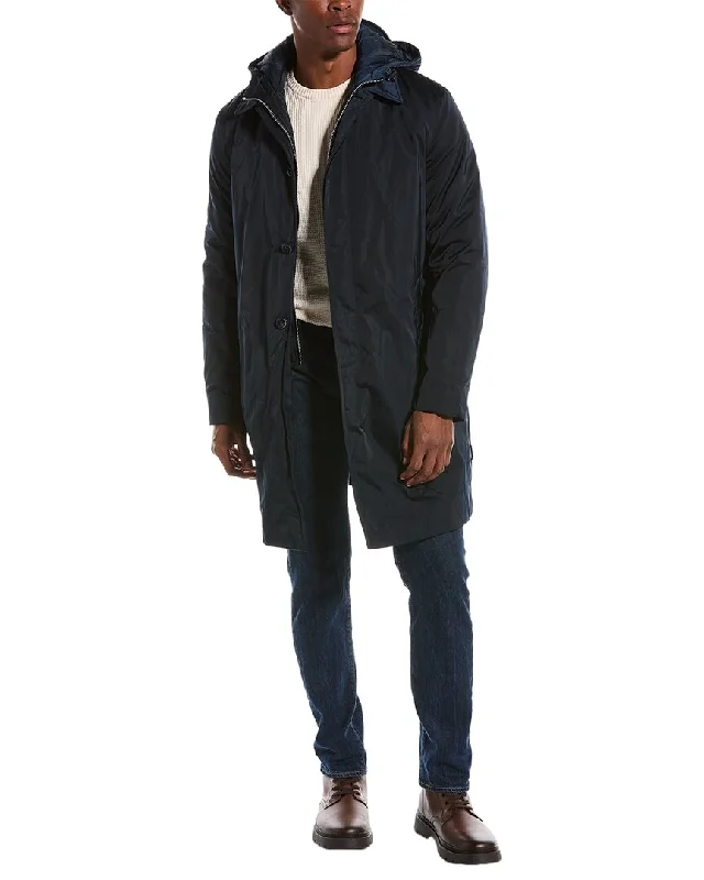 Men's preppy jackets-Armani Exchange Trench Coat