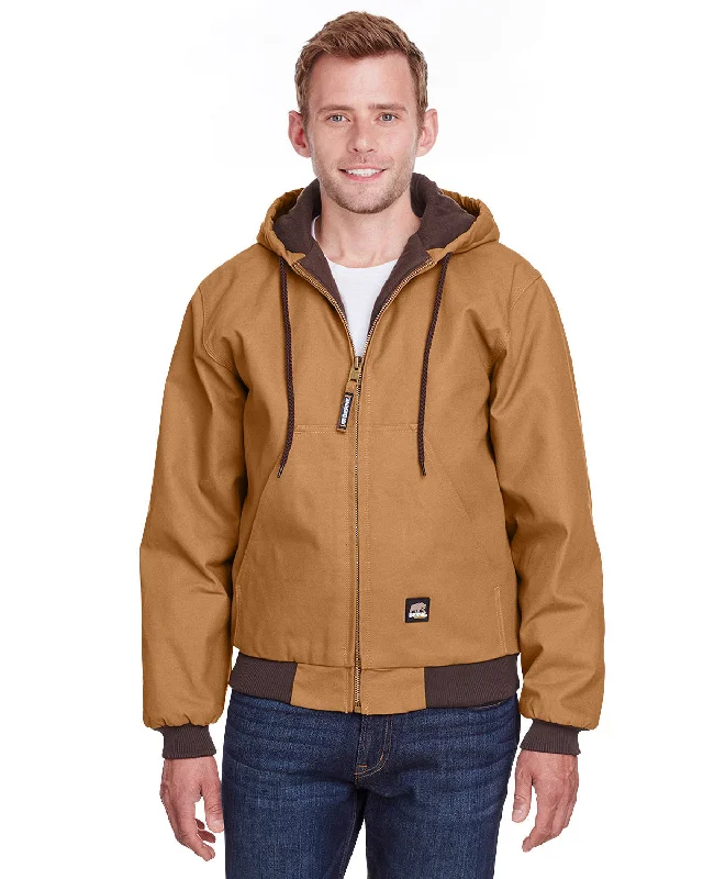 Men's navigator jackets-Berne Men's Berne Heritage Hooded Jacket