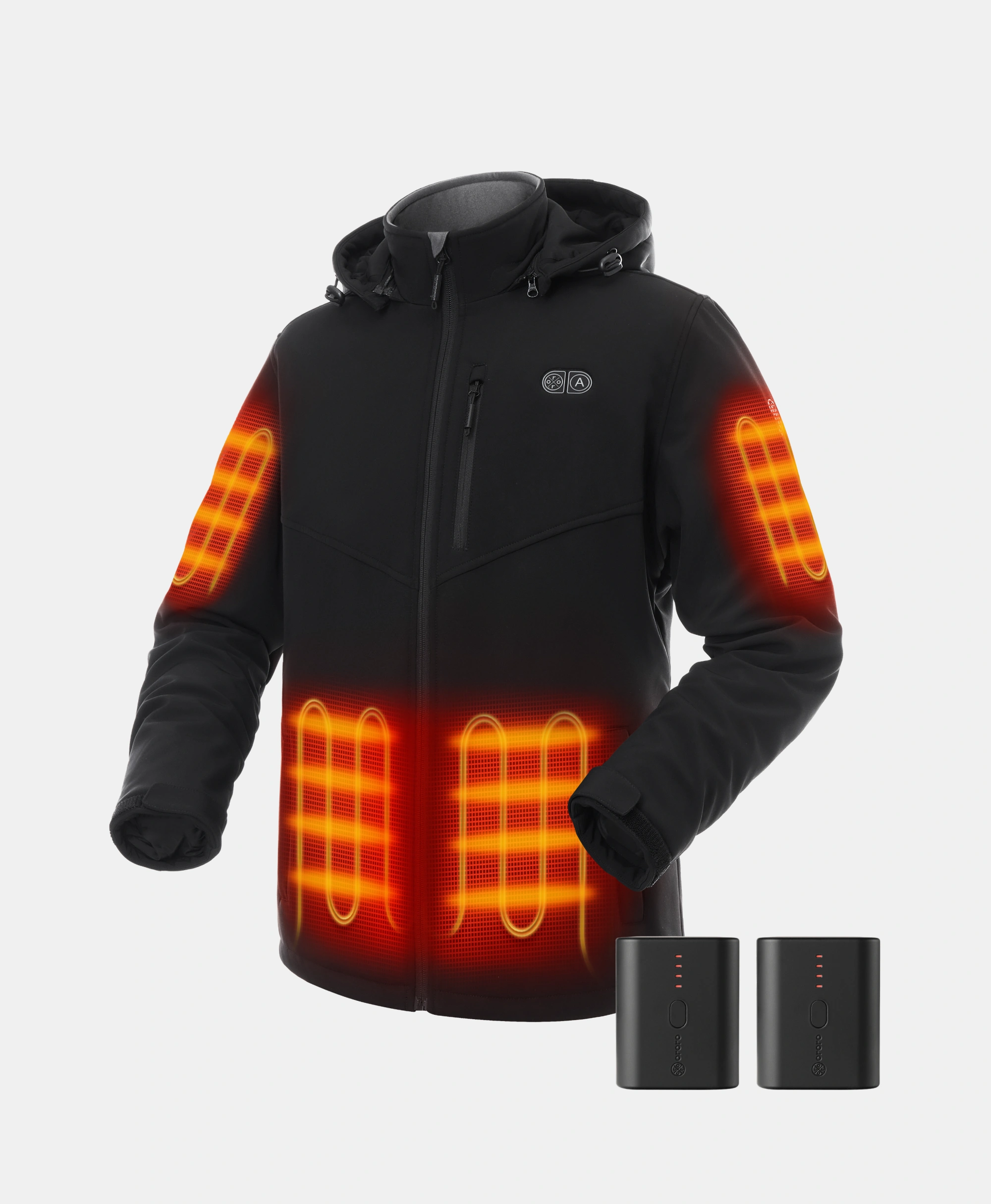 Men's trekker jackets-Bundle Deal - Men's Heated Dual Control Jacket (Pocket Heating) & Extra Mini 5K Battery