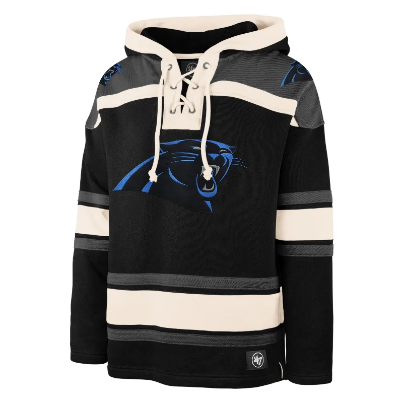 Men's hoodie with clear logo-CAROLINA PANTHERS SUPERIOR '47 LACER HOOD