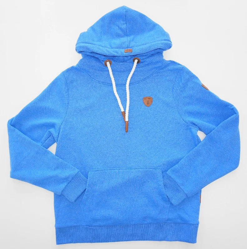 Men's hoodie with cropped length-Cascade Strong Blue Hoodie