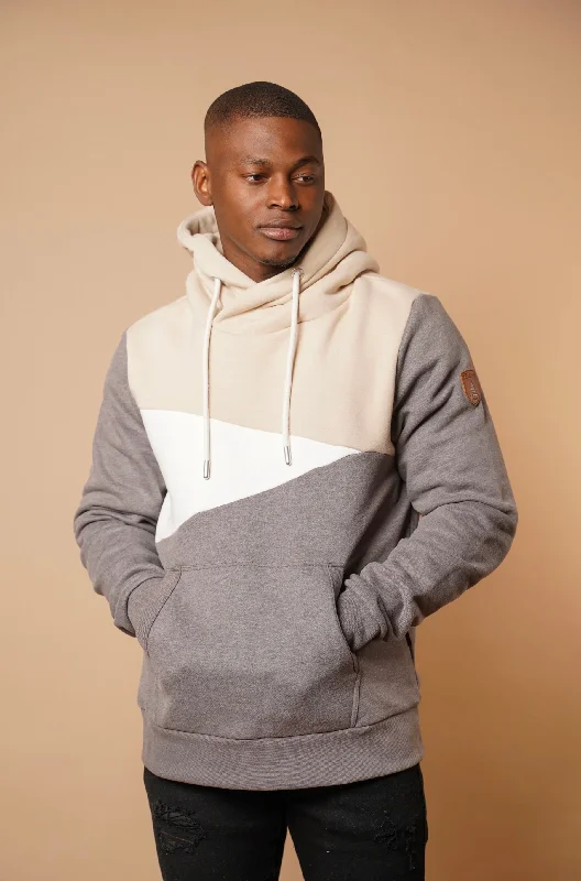 Men's hoodie for quiet naps-Caswell Ash Mix Hoodie