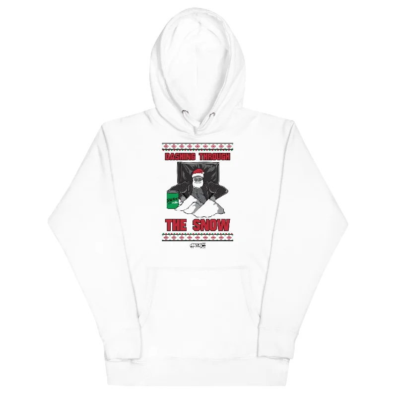 Men's hoodie with matte finish-DASHING THROUGH THE SNOW X-MAS Hoodie