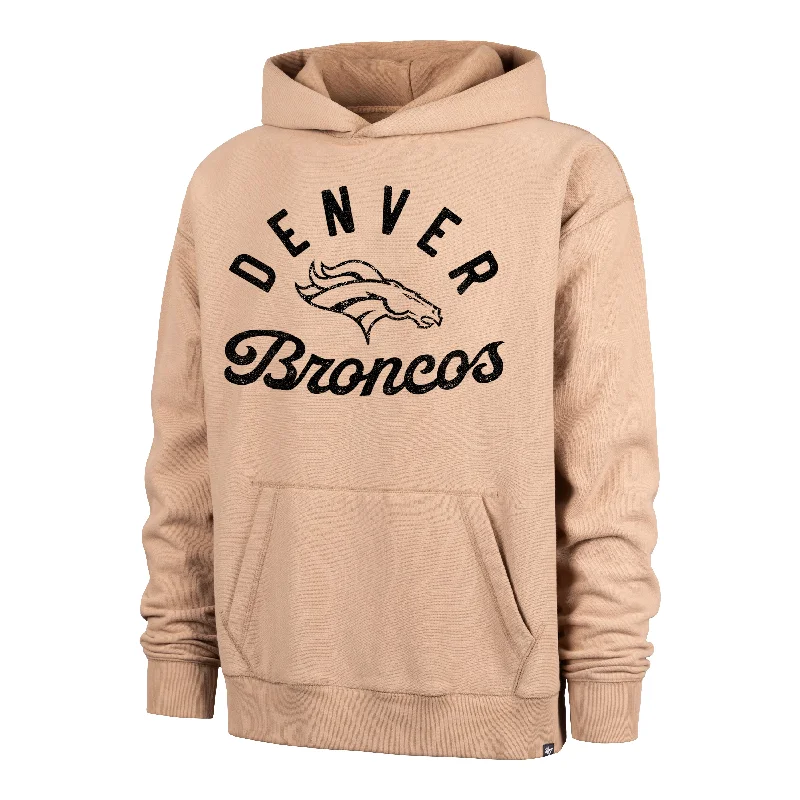 Men's hoodie with loose sleeves-DENVER BRONCOS DUSTED BOWLINE '47 FOUNDATION RIVER HOODIE