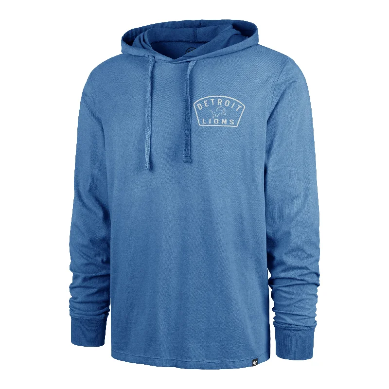 Men's hoodie with chill look-DETROIT LIONS DUSTED OVERHAND '47 RIVER JERSEY HOOD