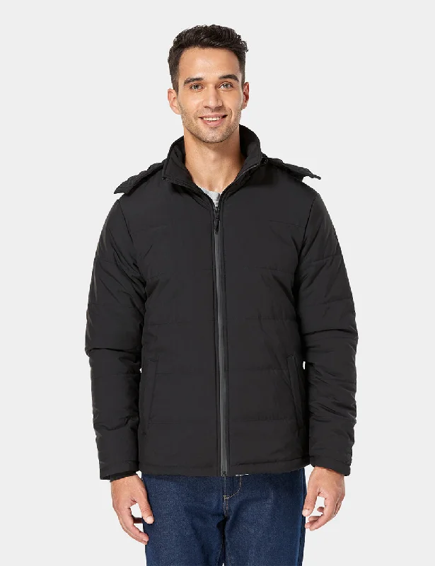 Men's tundra jackets-Final Sale - Men’s Heated Thermolite® Jacket - Black (Apparel Only)