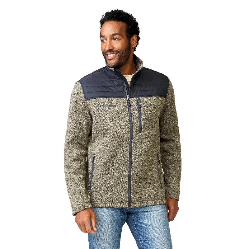 Men's tennis jackets-Free Country Men's Frore Sweater Knit Fleece Jacket