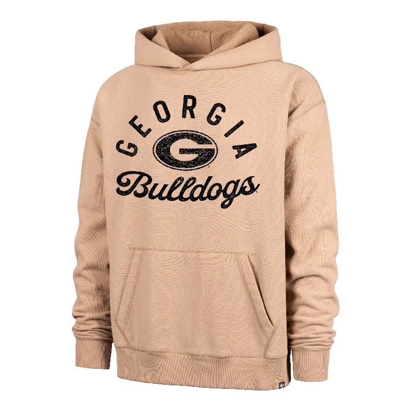 Men's hoodie with tight fabric-GEORGIA BULLDOGS DUSTED BOWLINE '47 FOUNDATION RIVER HOODIE