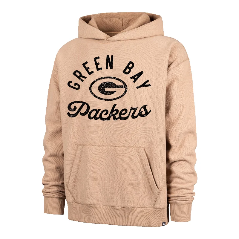 Men's hoodie with wave pattern-GREEN BAY PACKERS DUSTED BOWLINE '47 FOUNDATION RIVER HOODIE