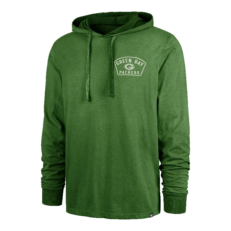 Men's hoodie with deep print-GREEN BAY PACKERS DUSTED OVERHAND '47 RIVER JERSEY HOOD