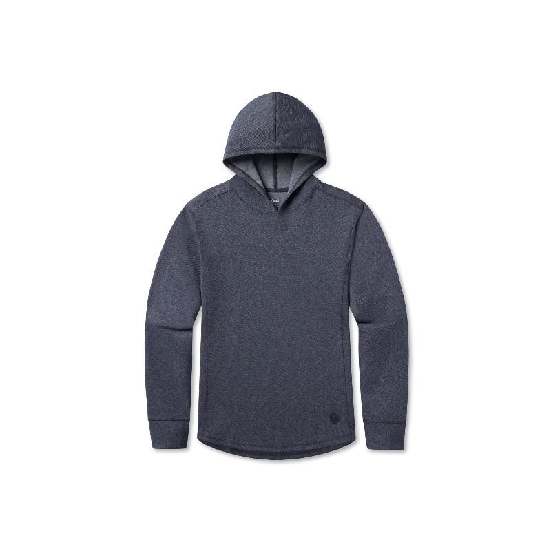 Men's hoodie with subtle logo-Hecho and Co Performance Hoodie