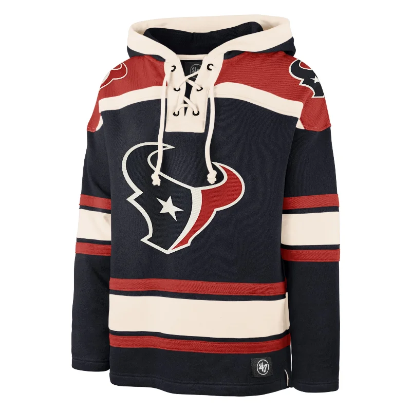 Men's hoodie for slim frame-HOUSTON TEXANS SUPERIOR '47 LACER HOOD