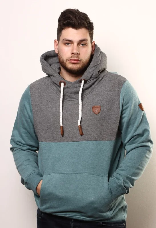 Men's hoodie for martial arts-Hudson Stormy Teal Hoodie