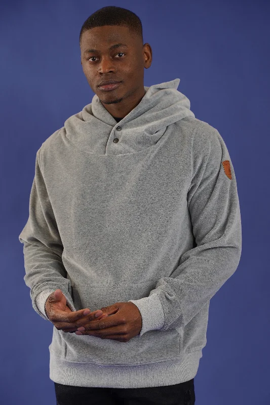 Men's hoodie for hip hop-Lakewood Light Heather Grey