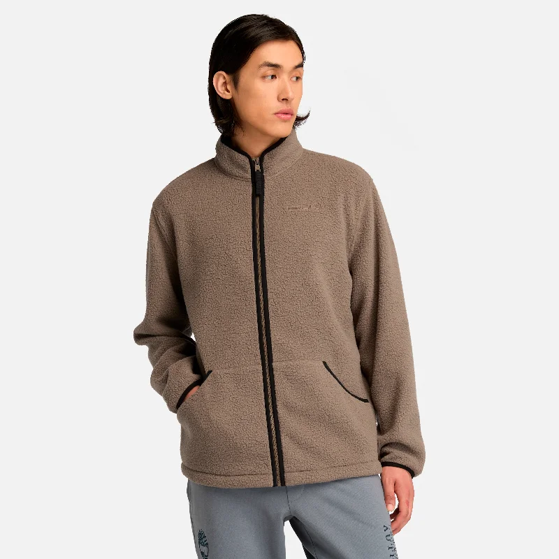 Men's snow jackets-Men's High Pile Fleece FZ Jacket