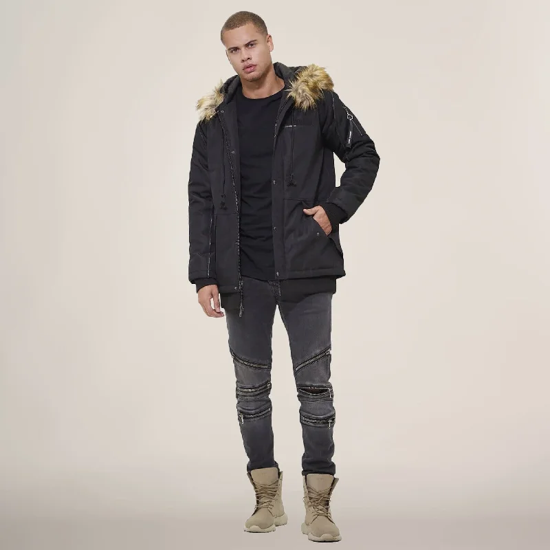 Men's tapered jackets-Men's Oxford Snorkel Parka Jacket