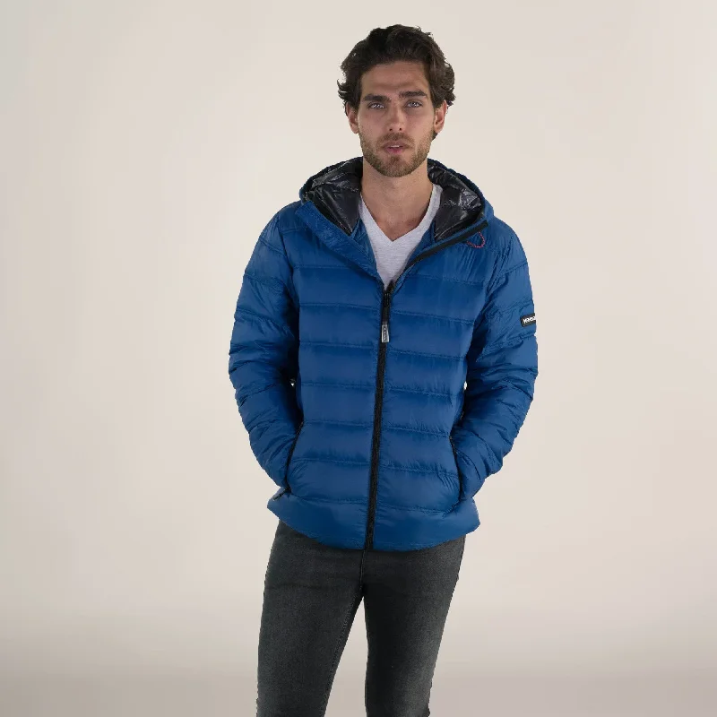 Men's adventurer jackets-Men's Zip Front Puffer Jacket