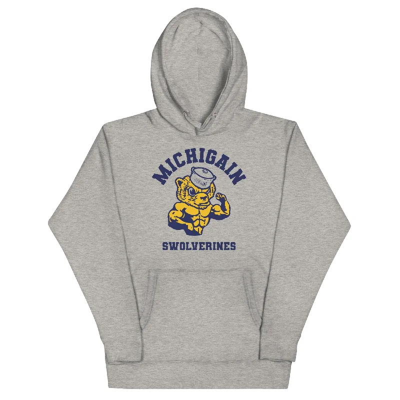 Men's hoodie with chevron pattern-MICHIGAIN SWOLVERINES COLLEGE Hoodie