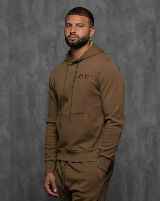 Men's hoodie with bold text-Miller Mono Hoodie