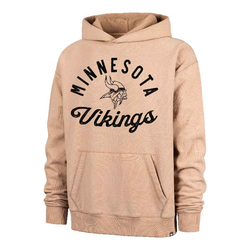 Men's hoodie with high collar-MINNESOTA VIKINGS DUSTED BOWLINE '47 FOUNDATION RIVER HOODIE