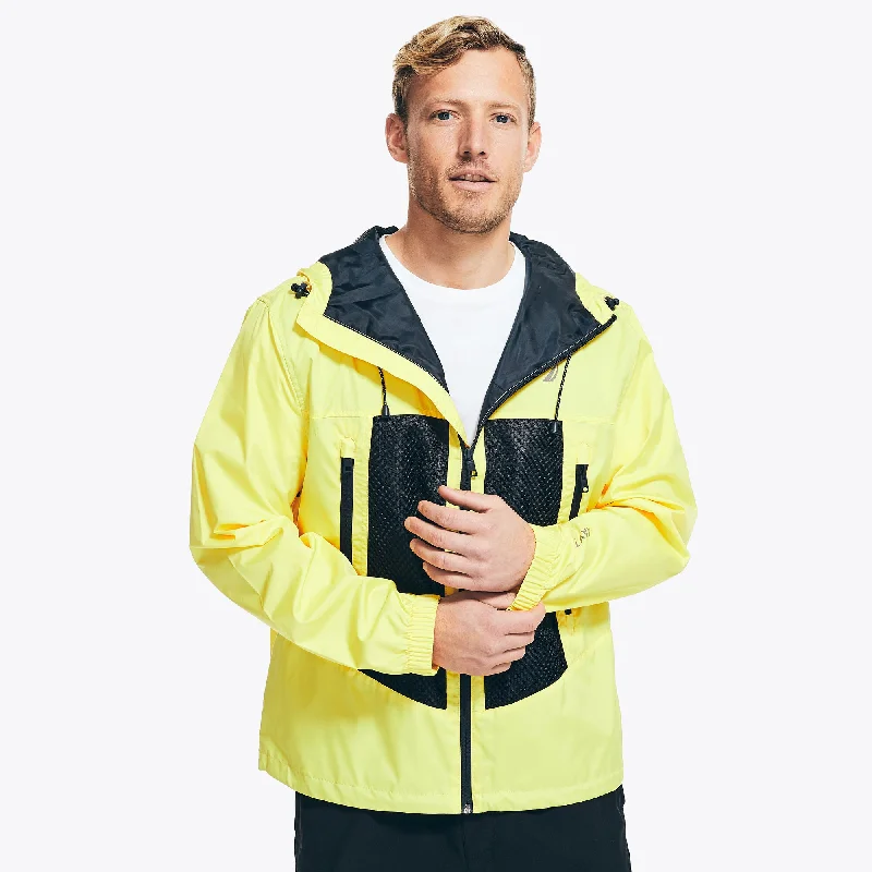 Men's backpacker jackets-Nautica Mens Navtech Packable Jacket