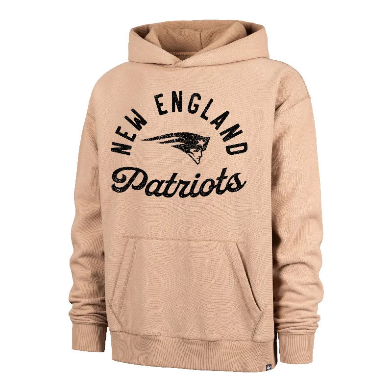 Men's hoodie with soft lining-NEW ENGLAND PATRIOTS DUSTED BOWLINE '47 FOUNDATION RIVER HOODIE