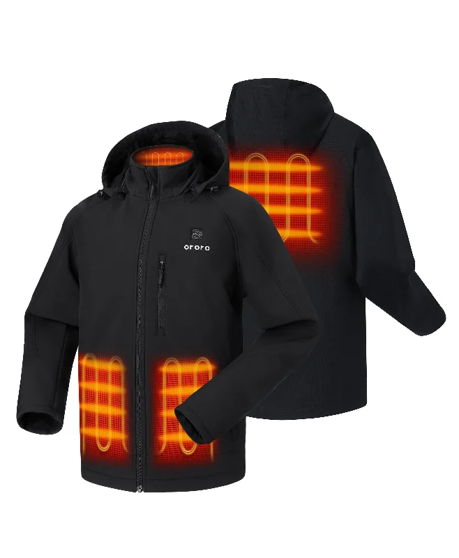 Men's club jackets-Paragon Men's Heated Jacket - Black