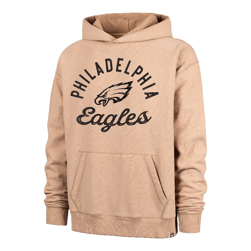 Men's hoodie with worn look-PHILADELPHIA EAGLES DUSTED BOWLINE '47 FOUNDATION RIVER HOODIE