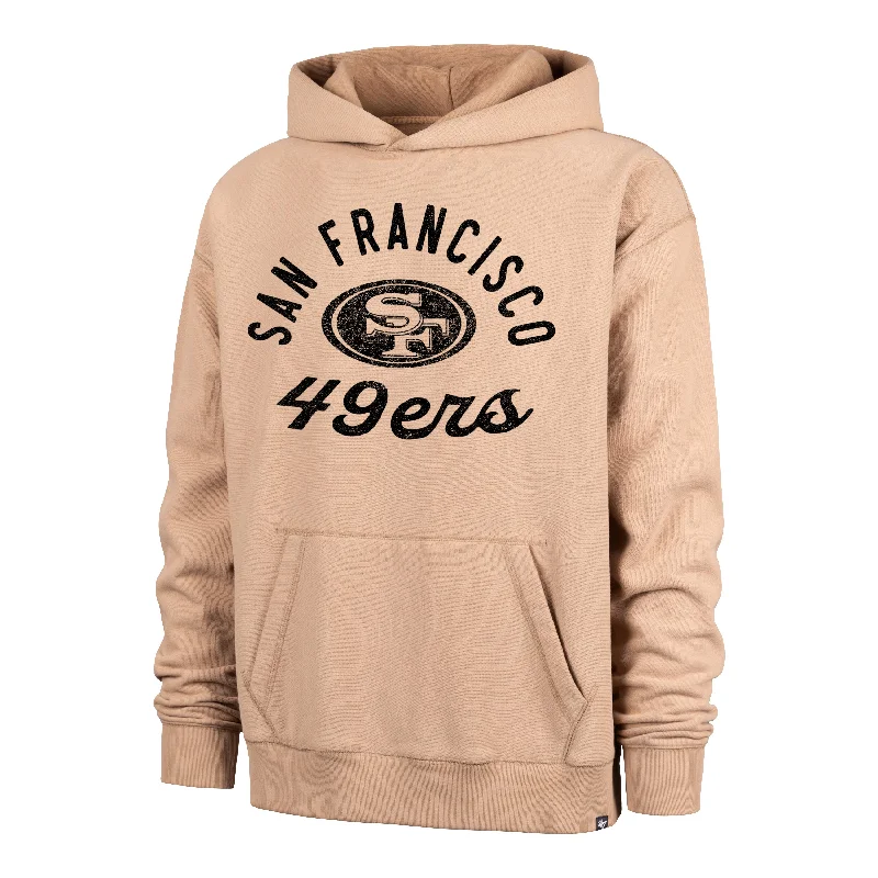 Men's hoodie with bold stripes-SAN FRANCISCO 49ERS DUSTED BOWLINE '47 FOUNDATION RIVER HOODIE