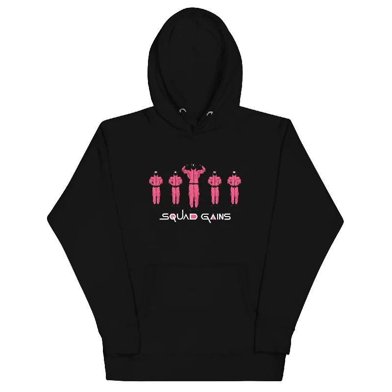 Men's hoodie for crossfit-SQUAD GAINS Hoodie