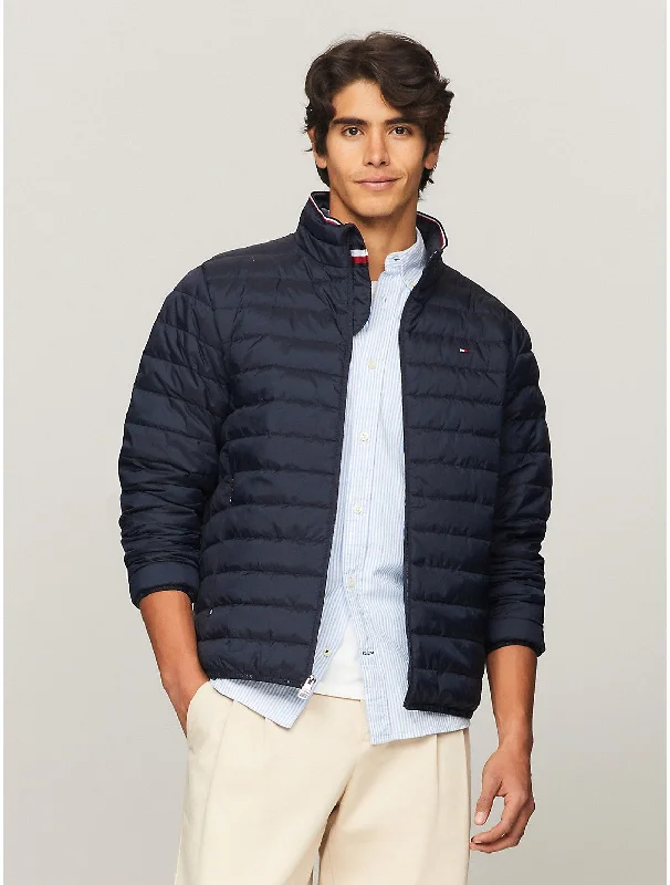 Men's 90s-style jackets-Tommy Hilfiger Men's Recycled Packable Jacket