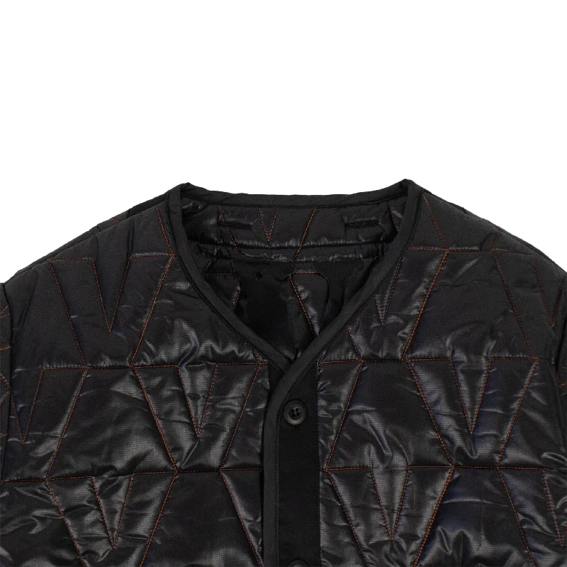 Men's writer jackets-Vlone Quilted Jacket - Black