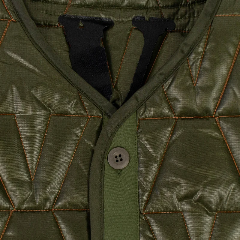 Men's artisan jackets-Vlone Quilted Jacket - Green