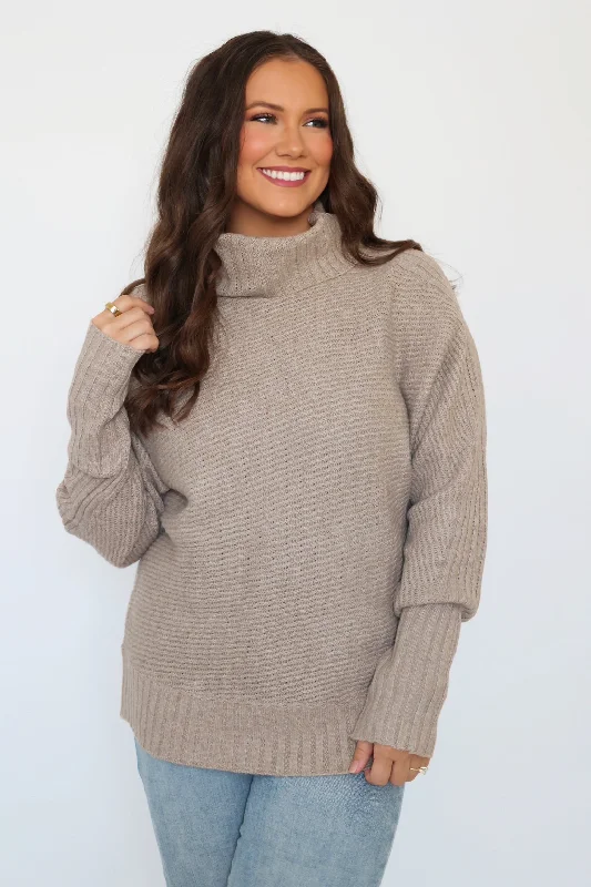 Cozy Layer Sweater - Mushroom