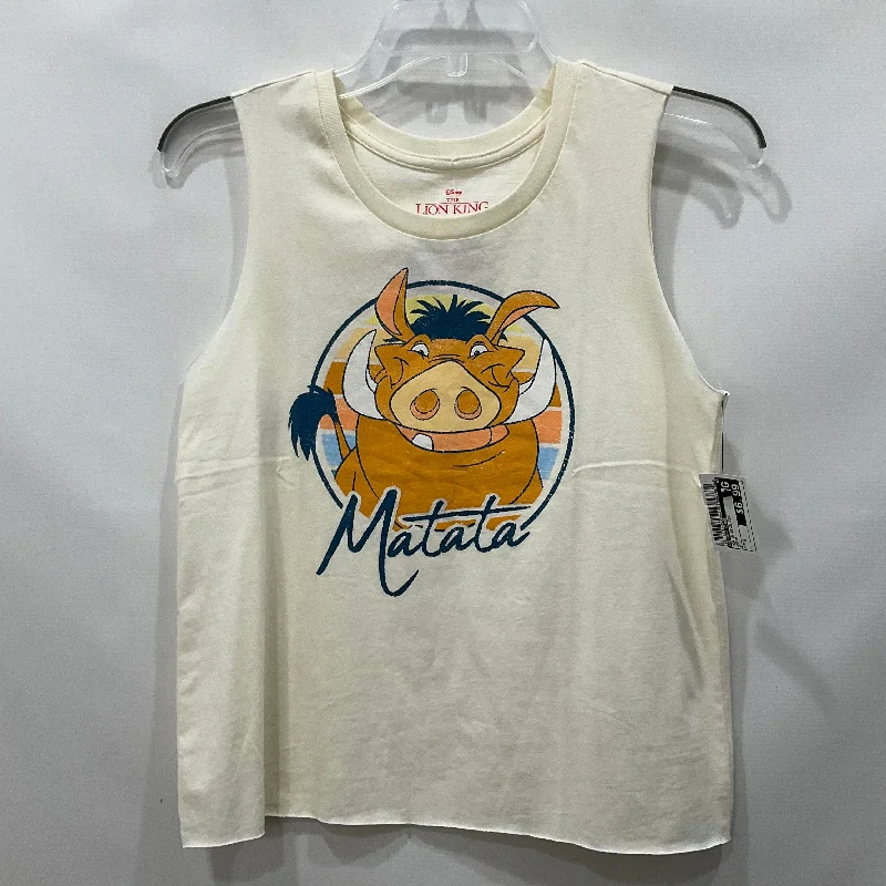 Men's short-sleeve recycled polyester top-Cream Top Sleeveless Disney Store, Size S